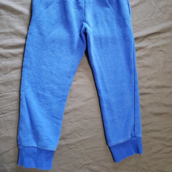 Converse Sweat Pants Adjustable Waist Thick Warm Size 6 Medium 5-6 Year Blue - Picture 3 of 5
